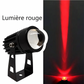 Projecteur mural LED extérieur – lumière rouge – version française