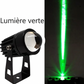 Projecteur mural LED extérieur – lumière vert – version française