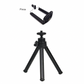 Mini trépied flexible pour projecteur – noir + pince smartphone