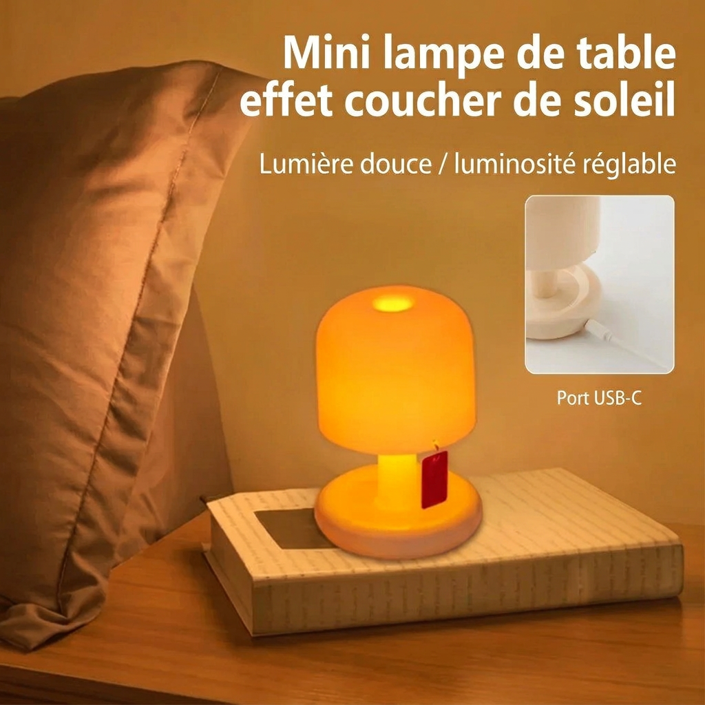 Mini lampe de table coucher de soleil – version française