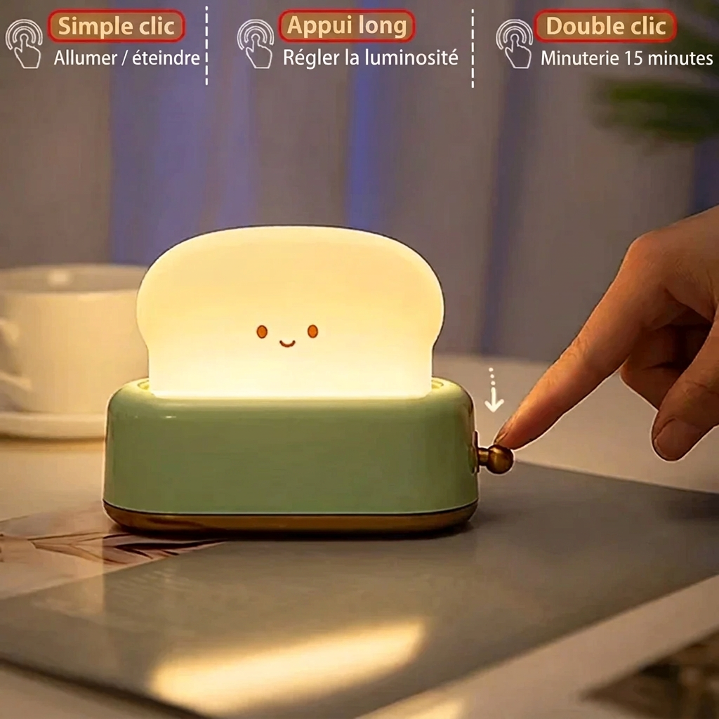Lampe coucher de soleil rechargeable – lampe toast – version française